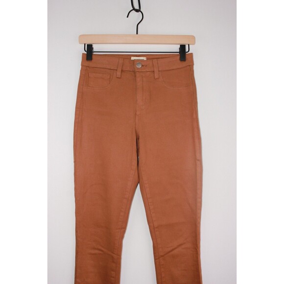 L Agence Women Jeans Brown Denim Skinny Casual Stretch Zip Fly 5 Pockets Size 26 - Picture 13 of 15